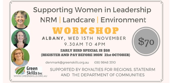 Womens Leadership Workshop - ALBANY - Green Skills Inc