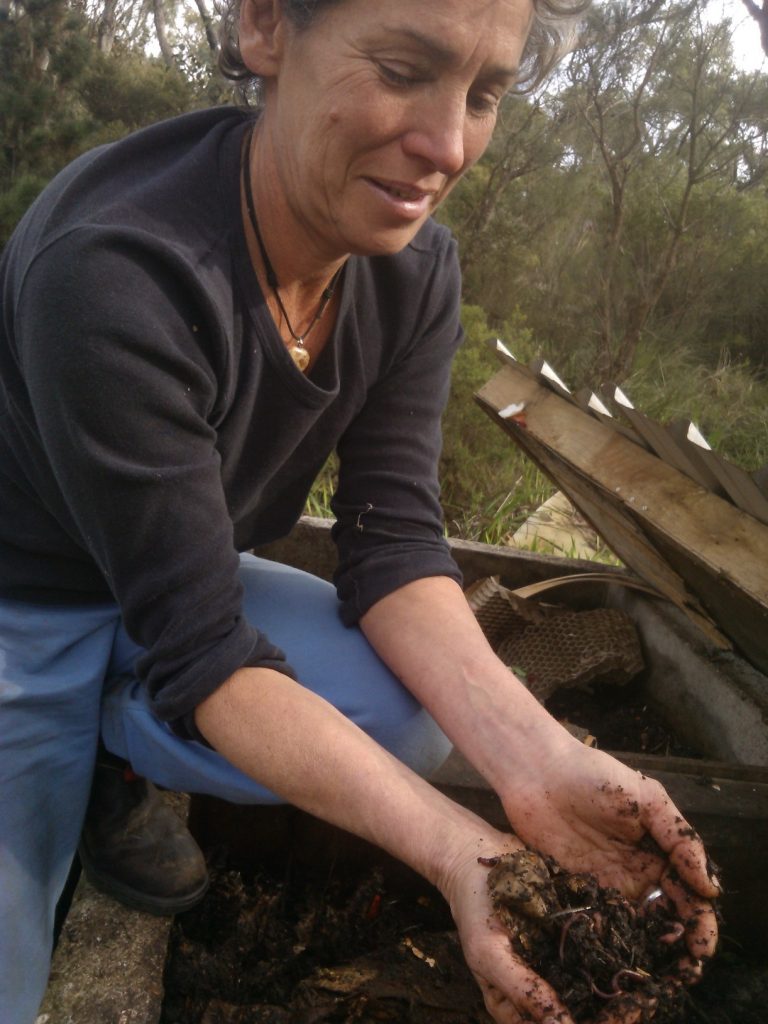 Kristy with Worms