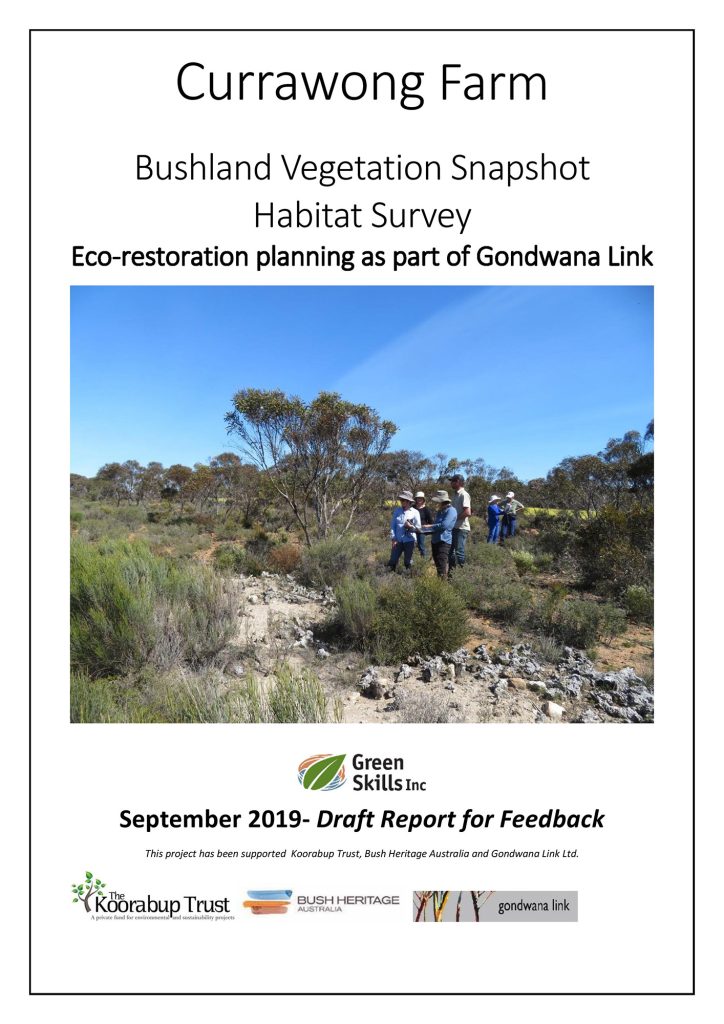 Currawong Bushland Survey