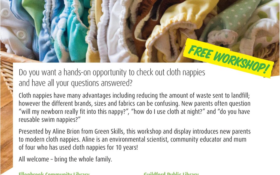 Learn how to Cloth Nappy – workshops coming to Ellenbrook, Beechboro and Guildford